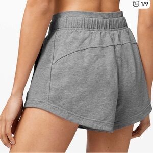 Lululemon Inner Glow Short 3" *Modal Heathered Core Medium Grey Size 4